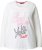 Ulla Popken Motivational Graphic Long Sleeve Tee Off-White - Painetut T-paidat naisille - 