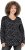 Ulla Popken Allover Printed Long Sleeve Tee Black - Painetut T-paidat naisille - 