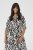 Kaffe Curve Alia Shirt Dress Black Chalk Animal - Midimekot - 
