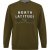 North Latitude Sweatshirt Army Green - Hupparit ja collegepaidat - Miesten hupparit ja collegepaidat isot koot