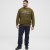 North Latitude Sweatshirt Army Green - Hupparit ja collegepaidat - Miesten hupparit ja collegepaidat isot koot