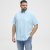 North Latitude Shirt Short Sleeve Turquoise - Kauluspaidat - Miesten isot kauluspaidat 2XL – 8XL