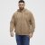 North Latitude Hoodie with Zipper Dark Sand TALL - TALL collegepaidat - 