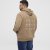 North Latitude Hoodie with Zipper Dark Sand TALL - TALL collegepaidat - 