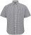 North Latitude Shirt Short Sleeve Checked Grey - Kauluspaidat - Miesten isot kauluspaidat 2XL – 8XL