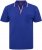 North Latitude Polo Pique V-Neck Blue - Pikeepaidat - Miesten isot pikeepaidat