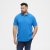 North Latitude Polo Short Sleeve Blue - Pikeepaidat - Miesten isot pikeepaidat
