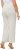 Ulla Popken Layered Chiffon Wide Leg Pants White - Naisten farkut ja housut isot koot - 