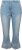 Ulla Popken Cropped Flared Eyelet Jeans Light Blue - Farkut & Housut Isoissa Koissa – Plus Size - 