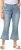 Ulla Popken Cropped Flared Eyelet Jeans Light Blue - Farkut & Housut Isoissa Koissa – Plus Size - 