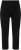 Ulla Popken Basic Stretch Knit Capris Black - Naisten farkut ja housut isot koot - 