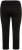 Ulla Popken Basic Stretch Knit Capris Black - Naisten farkut ja housut isot koot - 