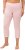 Ulla Popken Basic Stretch Knit Capris Pink - Naisten farkut ja housut isot koot - 
