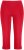 Ulla Popken Basic Stretch Knit Capris Red - Naisten farkut ja housut isot koot - 