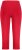 Ulla Popken Basic Stretch Knit Capris Red - Naisten farkut ja housut isot koot - 