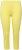 Ulla Popken Basic Stretch Knit Capris Yellow - Naisten farkut ja housut isot koot - 