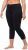 Ulla Popken Basic Stretch Knit Capris Navy - Naisten farkut ja housut isot koot - 