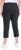 Ulla Popken Stretch Basic Bengaline Capri Pants Black - Naisten farkut ja housut isot koot - 