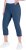 Ulla Popken Stretch Basic Bengaline Capri Pants Denim Blue - Naisten farkut ja housut isot koot - 