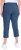 Ulla Popken Stretch Basic Bengaline Capri Pants Denim Blue - Naisten farkut ja housut isot koot - 