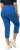 Ulla Popken Stretch Basic Bengaline Capri Pants Royal Blue - Naisten farkut ja housut isot koot - 