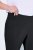 Ulla Popken Bengaline Elastic Waist Stretch Capri Pants Black - Kangashousut - Naisten plus-size kangashousut