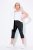 Ulla Popken Bengaline Elastic Waist Stretch Capri Pants Black - Kangashousut - Naisten plus-size kangashousut