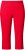 Ulla Popken Bengaline Elastic Waist Stretch Capri Pants Red - Naisten farkut ja housut isot koot - 