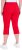 Ulla Popken Bengaline Elastic Waist Stretch Capri Pants Red - Naisten farkut ja housut isot koot - 