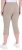Ulla Popken Bengaline Elastic Waist Stretch Capri Pants Orange - Naisten farkut ja housut isot koot - 