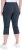 Ulla Popken Bengaline Elastic Waist Stretch Capri Pants Navy Blue - Farkut & Housut Isoissa Koissa – Plus Size - 