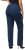 Ulla Popken Straight Leg Elastic Waist Mandy Fit Stretch Jeans Denim Blue - Naisten farkut ja housut isot koot - 
