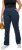 Ulla Popken Straight Leg Elastic Waist Mandy Fit Stretch Jeans Denim Blue - Naisten farkut ja housut isot koot - 