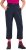 Ulla Popken Functional Sport Quick Dry Stretch Crop Pants Navy Blue - Naisten farkut ja housut isot koot - 