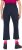 Ulla Popken Functional Sport Quick Dry Stretch Crop Pants Navy Blue - Naisten farkut ja housut isot koot - 