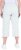 Ulla Popken Stretch Cotton Cargo Crop Pants Snow White - Naisten farkut ja housut isot koot - 
