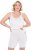 Ulla Popken Lace Hem Stretch Viscose Knit Bicycle Length Lounge Shorts White - Naisten farkut ja housut isot koot - 