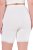 Ulla Popken Lace Hem Stretch Viscose Knit Bicycle Length Lounge Shorts White - Naisten farkut ja housut isot koot - 