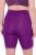Ulla Popken Lace Hem Stretch Viscose Knit Bicycle Length Lounge Shorts Purple - Naisten farkut ja housut isot koot - 