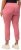Ulla Popken Check Bengaline Slim Leg Sienna Fit Stretch Crop Pants Light Pink - Naisten farkut ja housut isot koot - 