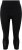 Ulla Popken Quick Dry Sport Crop Leggings Black - Naisten farkut ja housut isot koot - 