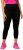 Ulla Popken Quick Dry Sport Crop Leggings Black - Naisten farkut ja housut isot koot - 