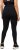 Ulla Popken High Waist Quick Dry Recycled Stretch Leggings Black - Naisten farkut ja housut isot koot - 