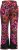 Ulla Popken Hyprar Rose Print Fully Lined Ski Pants Orange - Naisten farkut ja housut isot koot - 