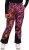 Ulla Popken Hyprar Rose Print Fully Lined Ski Pants Orange - Naisten farkut ja housut isot koot - 