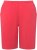 Ulla Popken Stretch Knit Bermuda Shorts Red - Naisten farkut ja housut isot koot - 