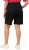 Ulla Popken Basic Denim Mandy Bermuda Shorts Black - Naisten farkut ja housut isot koot - 