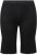 Ulla Popken Frayed Hemline Elastic Waistband Bermuda Shorts Black - Naisten farkut ja housut isot koot - 