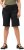 Ulla Popken Frayed Hemline Elastic Waistband Bermuda Shorts Black - Naisten farkut ja housut isot koot - 