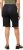 Ulla Popken Frayed Hemline Elastic Waistband Bermuda Shorts Black - Naisten farkut ja housut isot koot - 